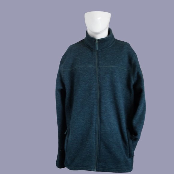 COPY - MOUNTAIN WAREHOUSE Mens Tracksuit Top Jacket 3XL forest Green Flecked - Picture 1 of 10